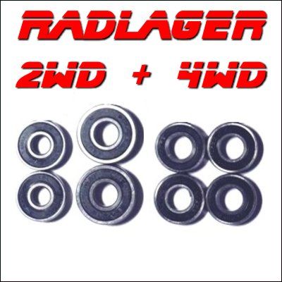 XXL Radlager Set Kugellager Reely Carbon Fighter 3 2WD 4WD Radträger Radachsen 